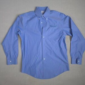 Brooks Brothers Button‎ Down Shirt Sea-Land Logo Classic Fit 15 1/2-35